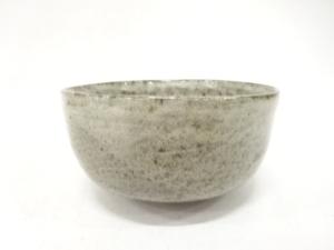作家物　灰釉　茶碗(保護箱付)